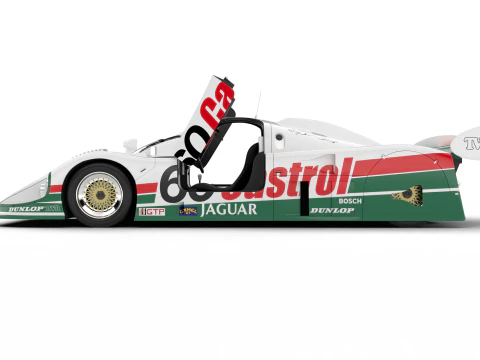 Jaguar XJR-9 Castrol Racing 1988 HQ 3D Model