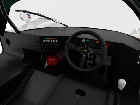 Jaguar XJR-9 Castrol Racing 1988 HQ 3D Model