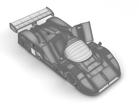 Jaguar XJR-9 Castrol Racing 1988 HQ 3D Model