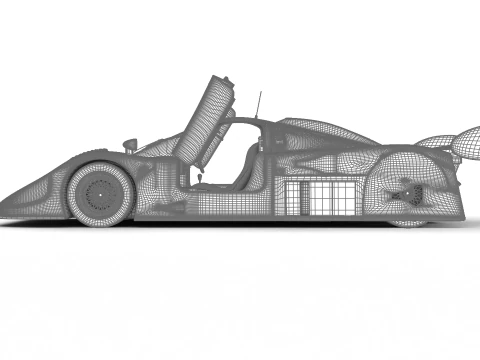 Jaguar XJR-9 Castrol Racing 1988 HQ 3D Model