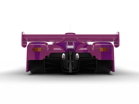 Jaguar XJR-9LM Le Mans Silk Cut Racing 1988 HQ 3D 모델