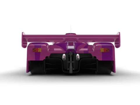 Jaguar XJR-9LM Le Mans Silk Cut Racing 1988 HQ 3D Model