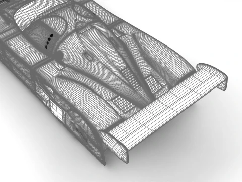 Jaguar XJR-9LM Le Mans Silk Cut Racing 1988 HQ 3D Model
