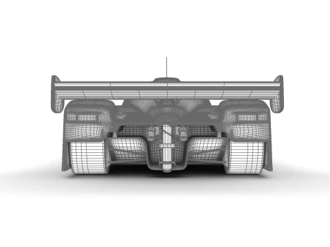 Jaguar XJR-9LM Le Mans Silk Cut Racing 1988 HQ 3D Model