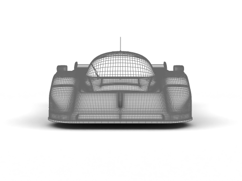 Jaguar XJR-9LM Le Mans Silk Cut Racing 1988 HQ 3D 모델