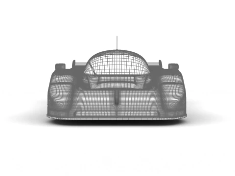 Jaguar XJR-9LM Le Mans Silk Cut Racing 1988 HQ 3D Model