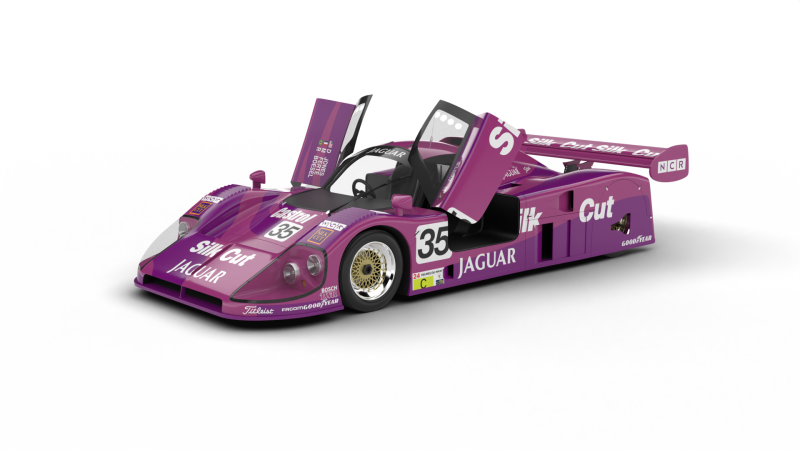Jaguar XJR-9LM Le Mans Silk Cut Racing 1988 HQ Modelo 3D .c4d .max .obj .3ds .fbx .stl .blend