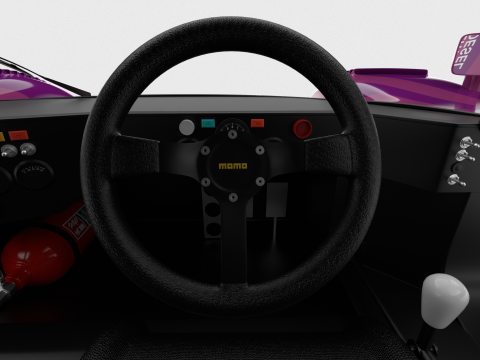 Jaguar XJR-9LM Le Mans Silk Cut Racing 1988 HQ Modelo 3D