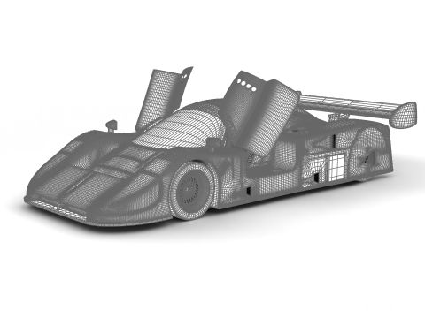 Jaguar XJR-9LM Le Mans Silk Cut Racing 1988 HQ Modelo 3D