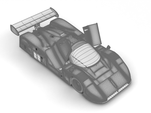 Jaguar XJR-9LM Le Mans Silk Cut Racing 1988 HQ Modelo 3D