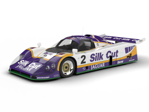 Jaguar XJR-9 Silk Cut Racing 1988 Modèle 3D