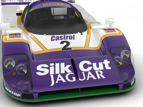 Jaguar XJR-9 Silk Cut Racing 1988 3D Модель