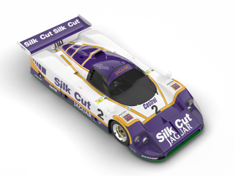 Jaguar XJR-9 Silk Cut Racing 1988 3D Модель