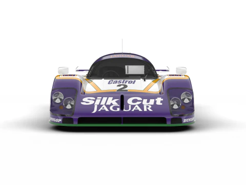 Jaguar XJR-9 İpek Kesim Yarışı 1988 3D Model