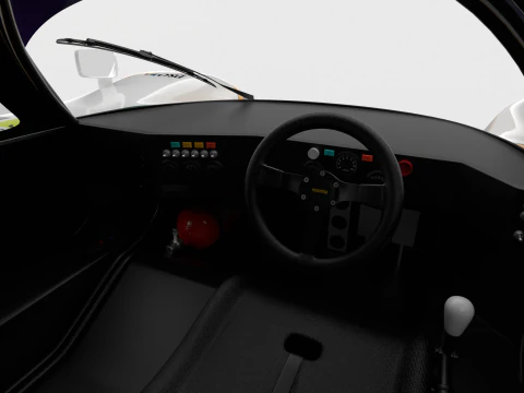 Jaguar XJR-9 İpek Kesim Yarışı 1988 3D Model