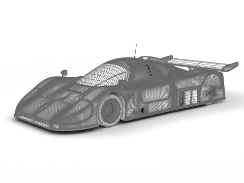 Jaguar XJR-9 Silk Cut Racing 1988 3D Модель