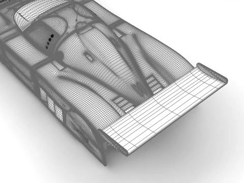 Jaguar XJR-9 İpek Kesim Yarışı 1988 3D Model