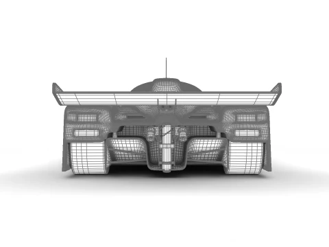 Jaguar XJR-9 İpek Kesim Yarışı 1988 3D Model