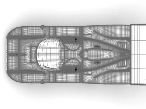 Jaguar XJR-9 İpek Kesim Yarışı 1988 3D Model