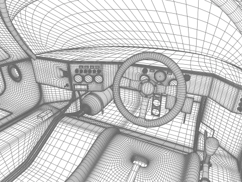Jaguar XJR-9 İpek Kesim Yarışı 1988 3D Model