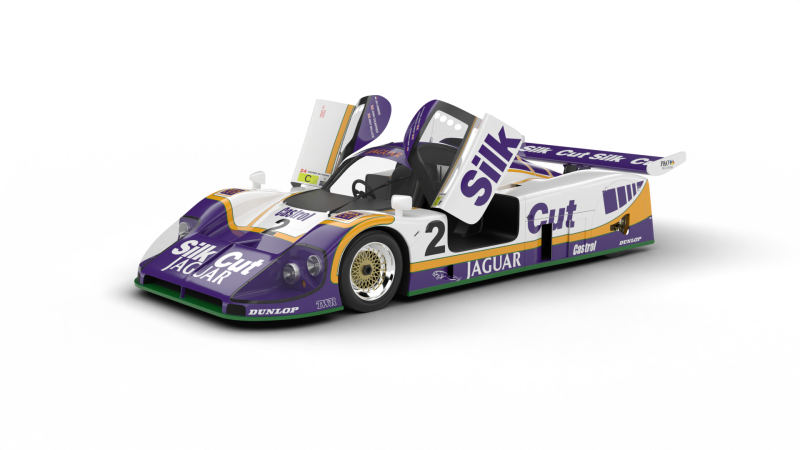 Jaguar XJR-9 Silk Cut Racing 1988 HQ 3D Model .c4d .max .obj .3ds .fbx .stl .blend 