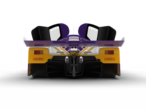 Jaguar XJR-9 Silk Cut Racing 1988 HQ 3D Model