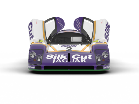 Jaguar XJR-9 Silk Cut Racing 1988 HQ 3D Model