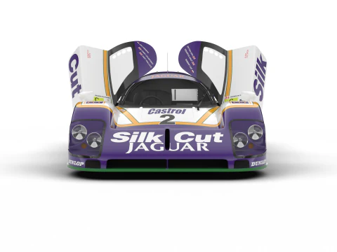 Jaguar XJR-9 Silk Cut Racing 1988 HQ 3D Model