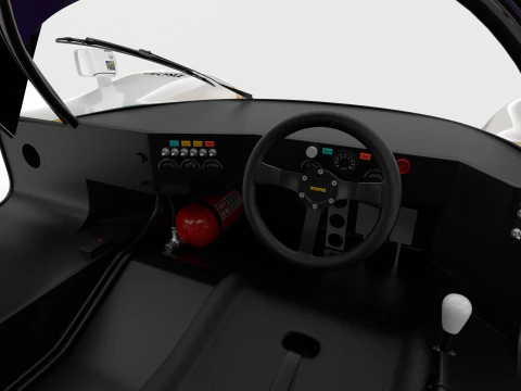 Jaguar XJR-9 Silk Cut Racing 1988 HQ 3D Model