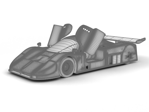 Jaguar XJR-9 Silk Cut Racing 1988 HQ 3D Model