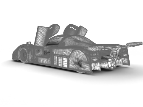 Jaguar XJR-9 Silk Cut Racing 1988 HQ 3D Model