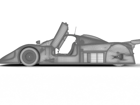 Jaguar XJR-9 Silk Cut Racing 1988 HQ 3D Model