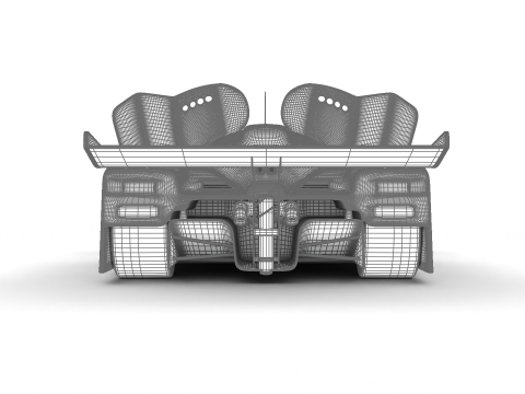 Jaguar XJR-9 Silk Cut Racing 1988 HQ 3D Model