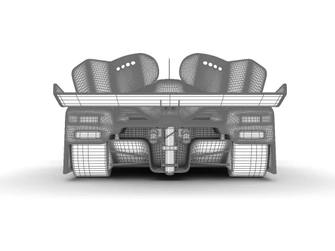 Jaguar XJR-9 Silk Cut Racing 1988 HQ 3D Model