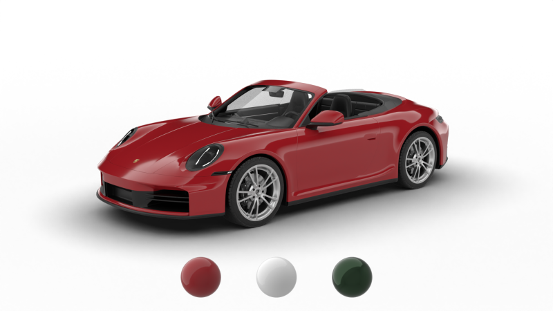 Porsche 911 Carrera Cabrio 2025 3D 모델 .c4d .max .obj .3ds .fbx .stl .blend 