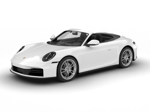 Porsche 911 Carrera Cabrio 2025 3D 모델