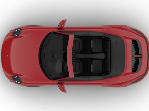 Porsche 911 Carrera Cabrio 2025 3D 모델
