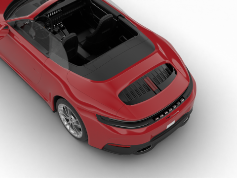 Porsche 911 Carrera Cabrio 2025 3D 모델