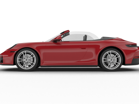 Porsche 911 Carrera Cabrio 2025 3D 모델