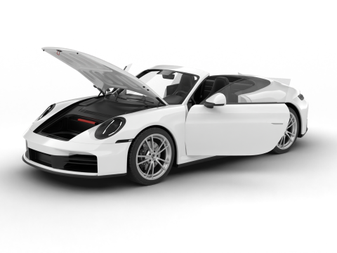 Porsche 911 Carrera Cabrio 2025 HQ 3D Model