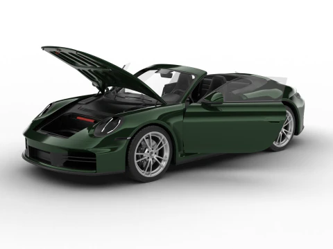 Porsche 911 Carrera Cabrio 2025 Genel Merkez 3D Model