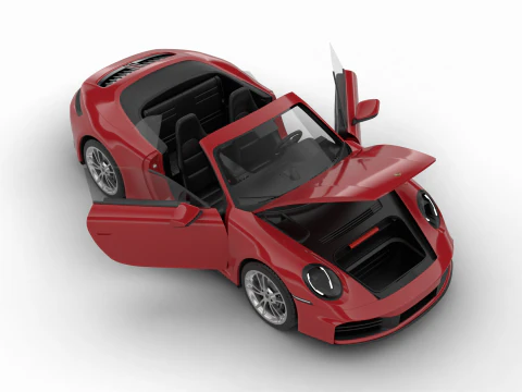 Porsche 911 Carrera Cabrio 2025 Genel Merkez 3D Model