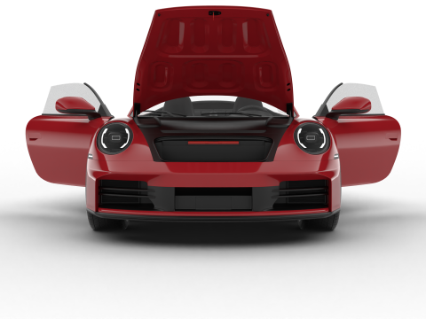 Porsche 911 Carrera Cabrio 2025 HQ 3D Model