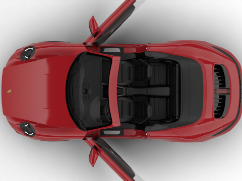 Porsche 911 Carrera Cabrio 2025 HQ 3D Model