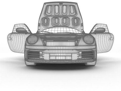 Porsche 911 Carrera Cabrio 2025 HQ 3D Model