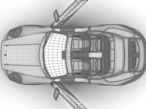 Porsche 911 Carrera Cabrio 2025 Genel Merkez 3D Model