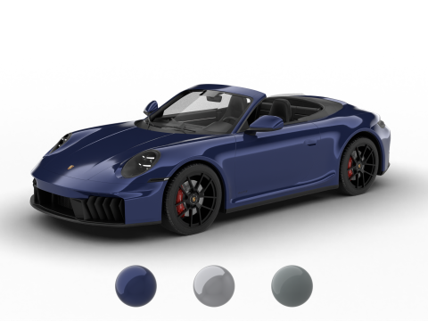 Porsche 911 Carrera 4GTS Cabrio 2025 Modèle 3D