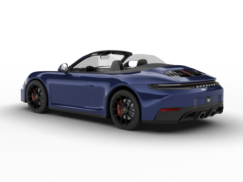Porsche 911 Carrera 4GTS Cabrio 2025 Modelo 3D