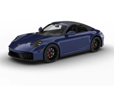 Porsche 911 Carrera 4GTS Cabrio 2025 3D Model
