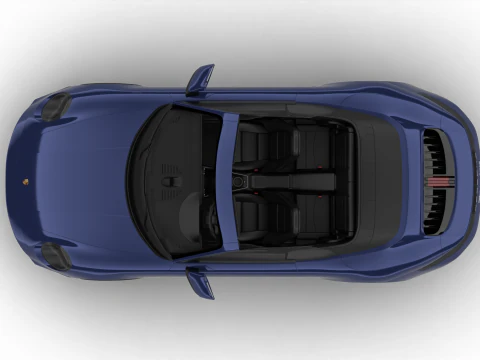 Porsche 911 Carrera 4GTS Cabrio 2025 3D Model